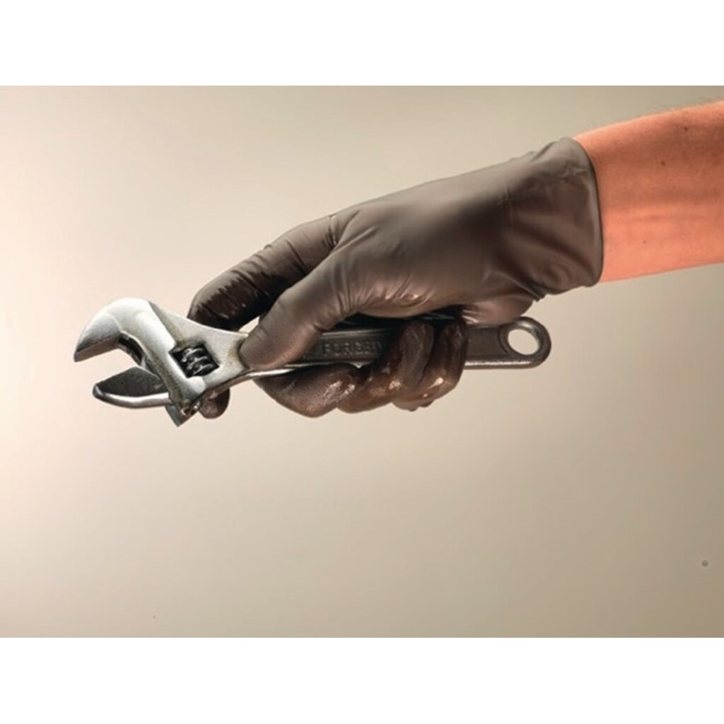 Produktabbildung: Ansell Einweghandschuhe TouchNTuff 93-250, Größe 9,5-10 anthrazit, Nitril