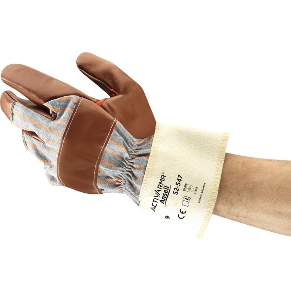 Produktabbildung: Ansell Handschuhe ActivArmr® 52-547, Größe 10 braun