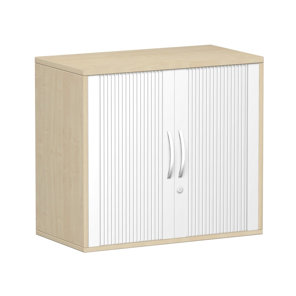 Anstell-Querrollladenschrank Lissabon, 2 OH, Ahorn Produktabbildung: Anstell-Querrollladenschrank Lissabon, 2 OH, Ahorn