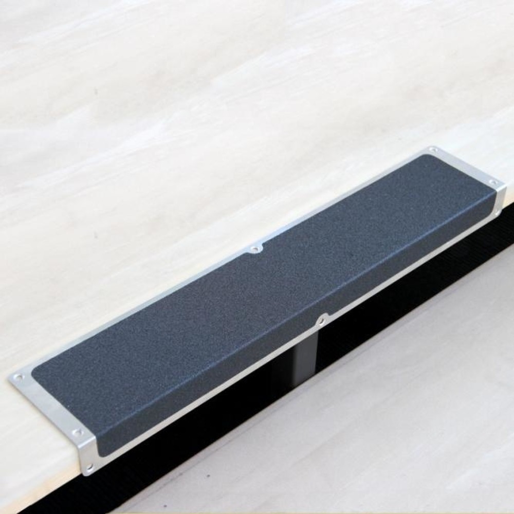 Product afbeelding: Antislip-randprofiel van aluminium, zwart, lxb 635 x 120 mm