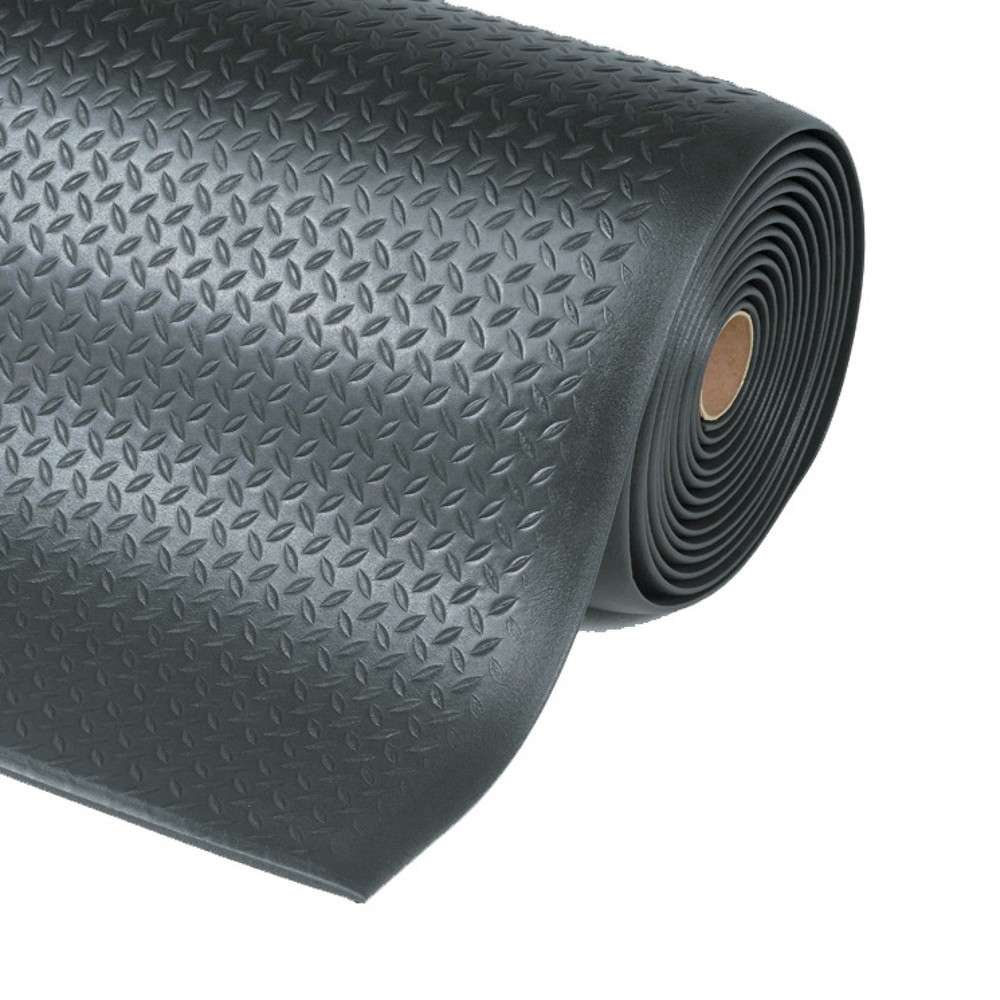 Product afbeelding: Antivermoeidheidsmat, met 2 lagen, pvc/PU, 910 mm x str.m, zwart