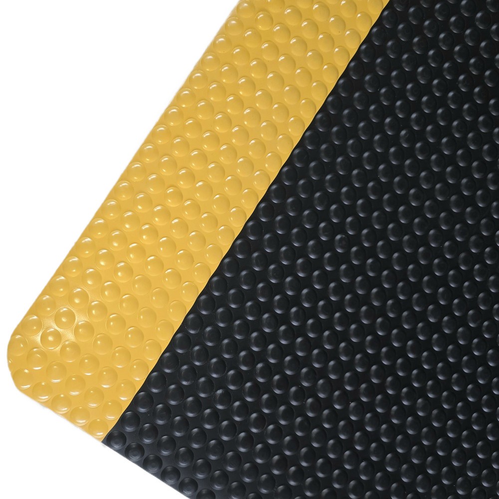 Productafbeelding nr. 1: Antivermoeidheidsmat Steinbock® ErgoSoft Strong, halfkogel profiel, 2-laags, bxl 600 x 1.000 mm, zwart / geel