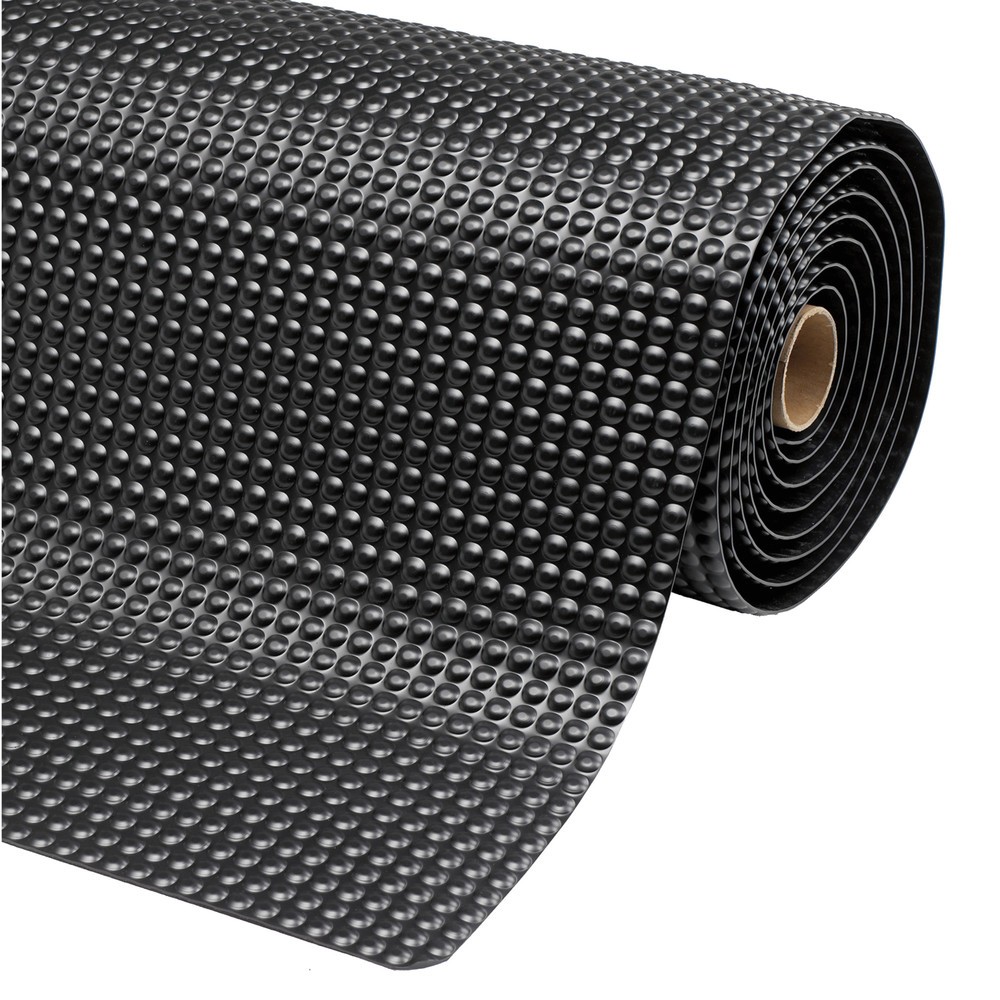 Productafbeelding nr. 1: Antivermoeidheidsmat van PVC, rug van microcelvinyl, bxd 600 x 910 mm, zwart