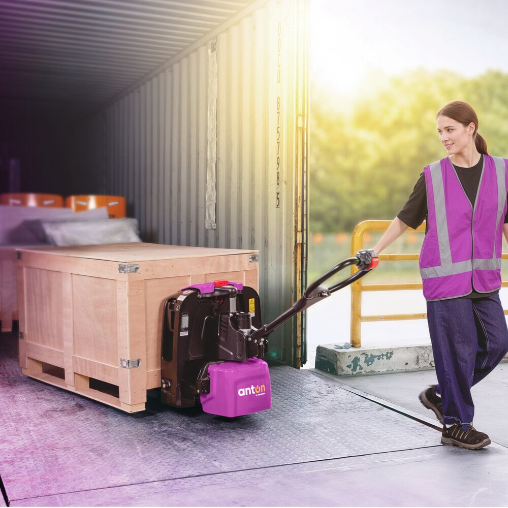 Product image no. 13: AntOn by Jungheinrich electric pallet truck PTL 1.5, extra wide for special pallets, load capacity 1,500 kg, fork length 1.150 mm
