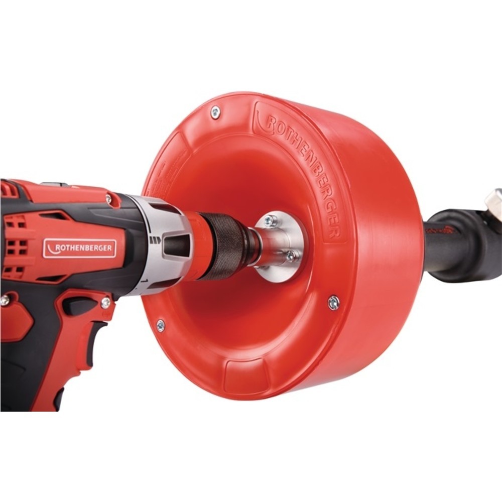 N° de l'image du produit 2 : Appareil nettoyage de tuyaux électrique ROSPIMATIC CL longueur de la spirale 7,5