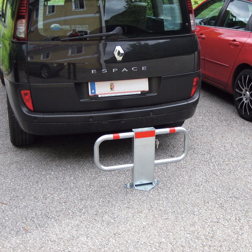 Illustration du produit: URBANUS Arceau anti-stationnement rabattable Premium, verrouillable, hauteur 475 mm