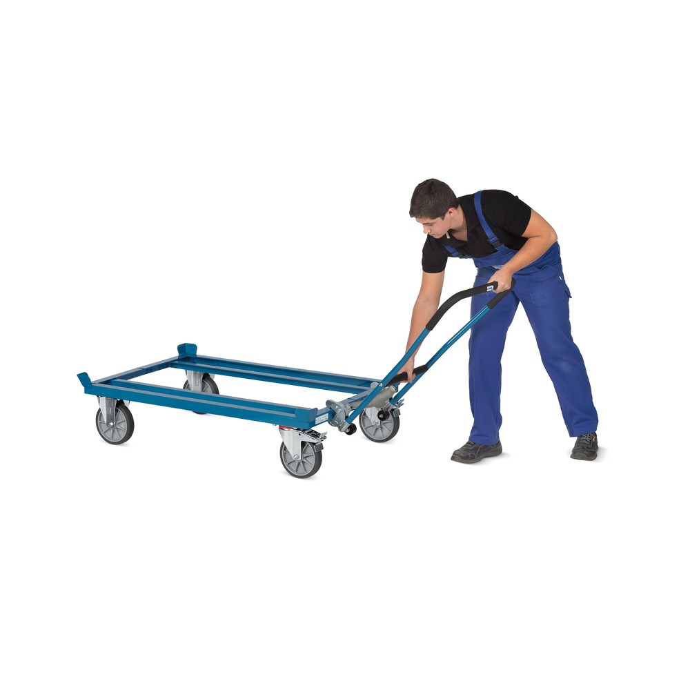 N° de l'image du produit 2 : fetra® Arceau de poussée encliquetable pour rouleurs avec butées d’angle