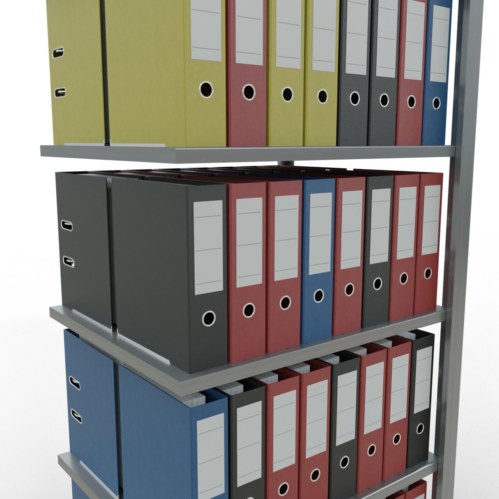 Productafbeelding nr. 3: Archiefrekken SCHULTE AV, dubbelzijdig, zonder middenaanslagen, VL 150 kg, hxbxd 2.000 x 750 x 600 mm