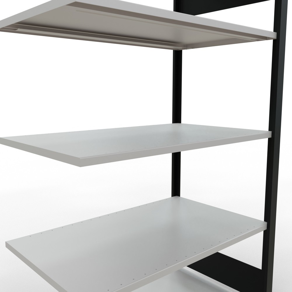 Productafbeelding nr. 4: Archiefrekken SCHULTE AV, dubbelzijdig, zonder middenaanslagen, VL 150 kg, zwart, hxbxd 1.800 x 1.000 x 600 mm