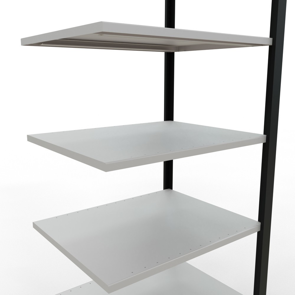 Productafbeelding nr. 4: Archiefrekken SCHULTE AV, dubbelzijdig, zonder middenaanslagen, VL 150 kg, zwart, hxbxd 2.300 x 750 x 600 mm