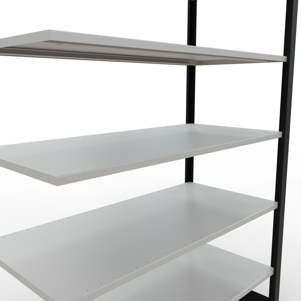 Productafbeelding nr. 4: Archiefrekken SCHULTE AV, dubbelzijdig, zonder middenaanslagen, VL 150 kg, zwart, hxbxd 2.300 x 1.300 x 600 mm