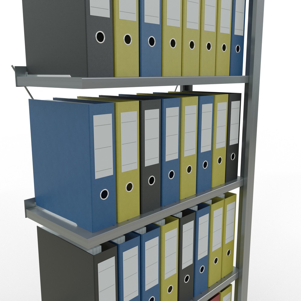 Productafbeelding nr. 4: Archiefrekken SCHULTE AV, eenzijdig, met eindaanslagen, VL 85 kg, hxbxd 2.000 x 750 x 300 mm