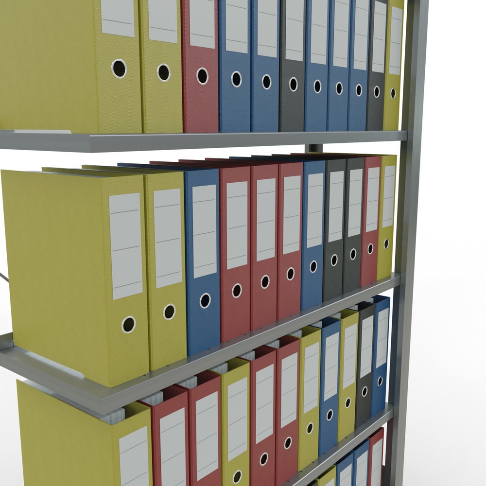 Productafbeelding nr. 3: Archiefrekken SCHULTE AV, eenzijdig, met eindaanslagen, VL 85 kg, hxbxd 2.000 x 1.000 x 300 mm