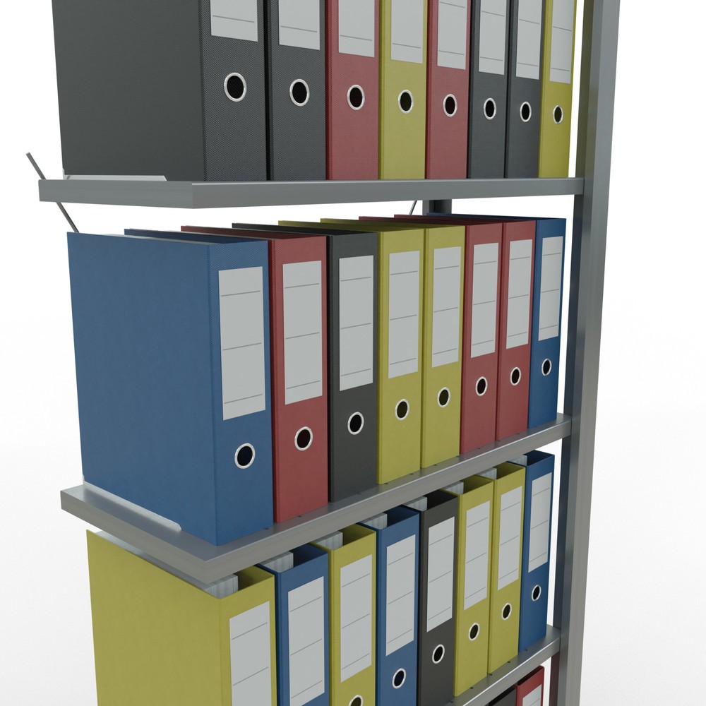 Productafbeelding nr. 3: Archiefrekken SCHULTE AV, eenzijdig, zonder eindaanslagen, VL 85 kg, hxbxd 2.000 x 750 x 300 mm