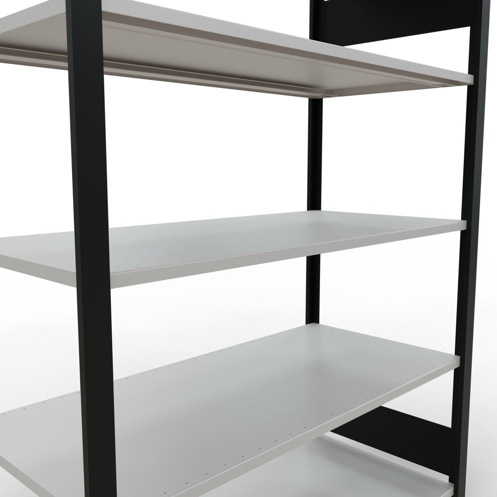 Productafbeelding nr. 4: Archiefrekken SCHULTE BV, dubbelzijdig, zonder middenaanslagen, VL 150 kg, zwart, hxbxd 1.800 x 1.300 x 600 mm