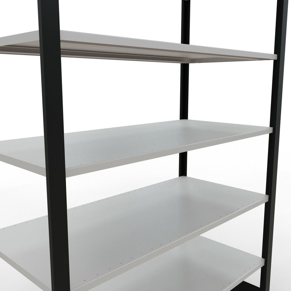 Productafbeelding nr. 4: Archiefrekken SCHULTE BV, dubbelzijdig, zonder middenaanslagen, VL 150 kg, zwart, hxbxd 2.300 x 1.300 x 600 mm