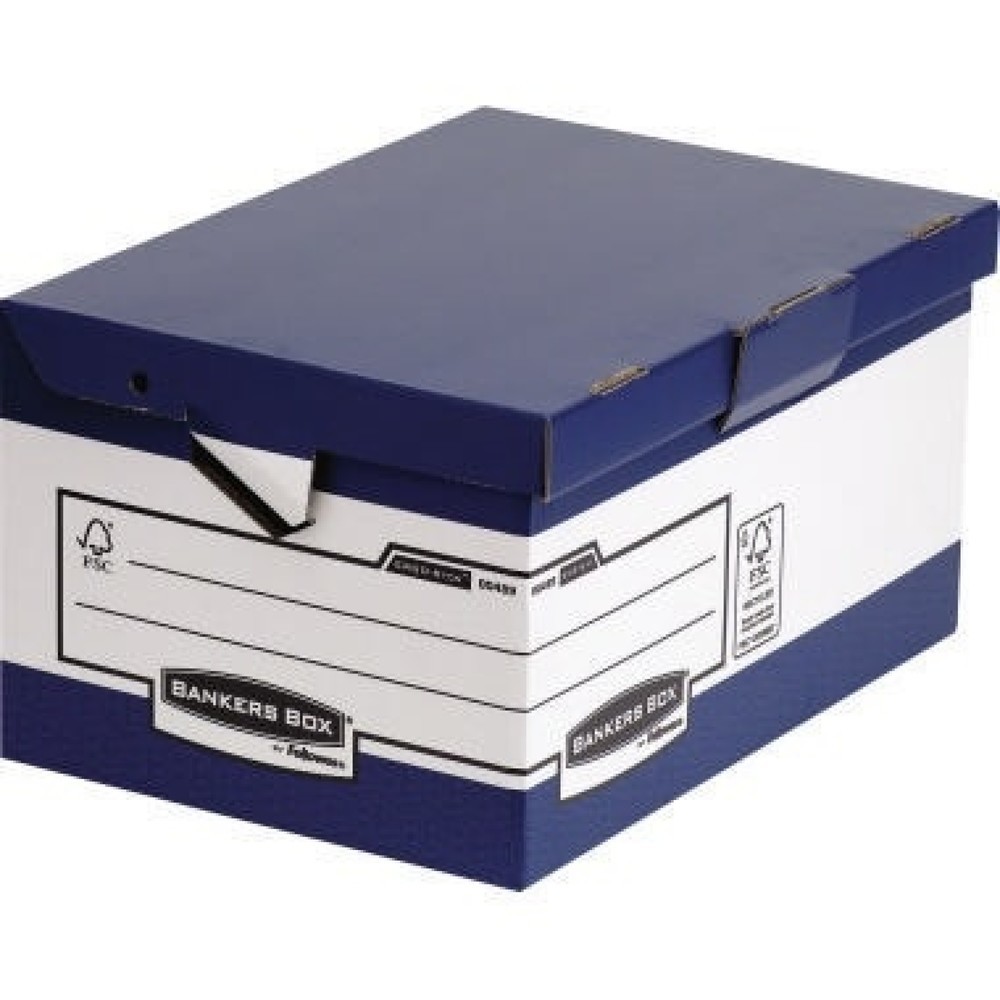 Produktabbildung: Bankers Box Archivbox Ergo Box System Maxi 0048901 blau/weiß