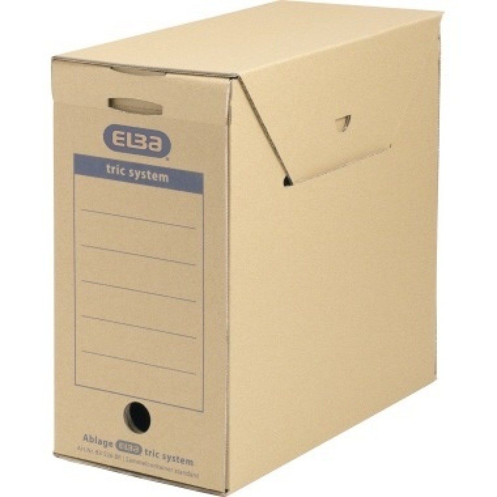 Produktabbildung Nr. 1: ELBA Archivbox tric system 100421091 für DIN A4 naturbraun