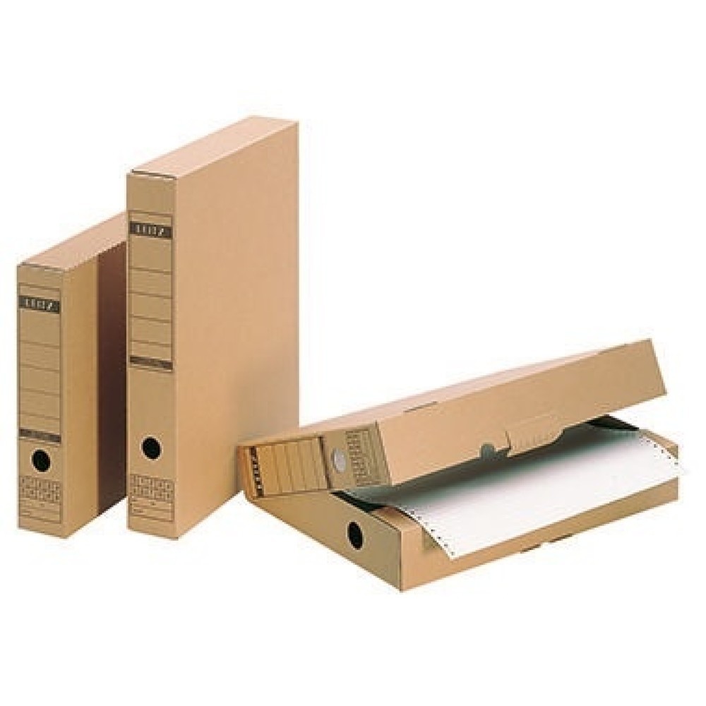 Produktabbildung Nr. 5: Leitz Archivbox 60840000 DIN A4 max. 63mm Wellpappe naturbraun