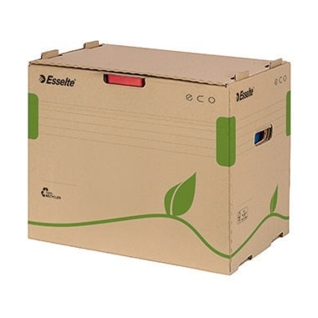Esselte Archivschachtel ECO 623920 42,7x30,5x34,3cm Karton naturbraun Produktabbildung: Esselte Archivschachtel ECO 623920 42,7x30,5x34,3cm Karton naturbraun