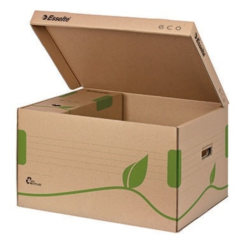 Esselte Archivschachtel ECO 623918 43,9x34,5x24,2cm Karton naturbraun Produktabbildung Nr. 4: Esselte Archivschachtel ECO 623918 43,9x34,5x24,2cm Karton naturbraun