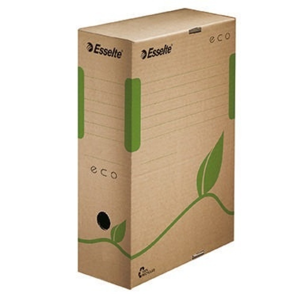 Produktabbildung: Esselte Archivbox ECO 623917 10x32,7x23,3cm Karton naturbraun