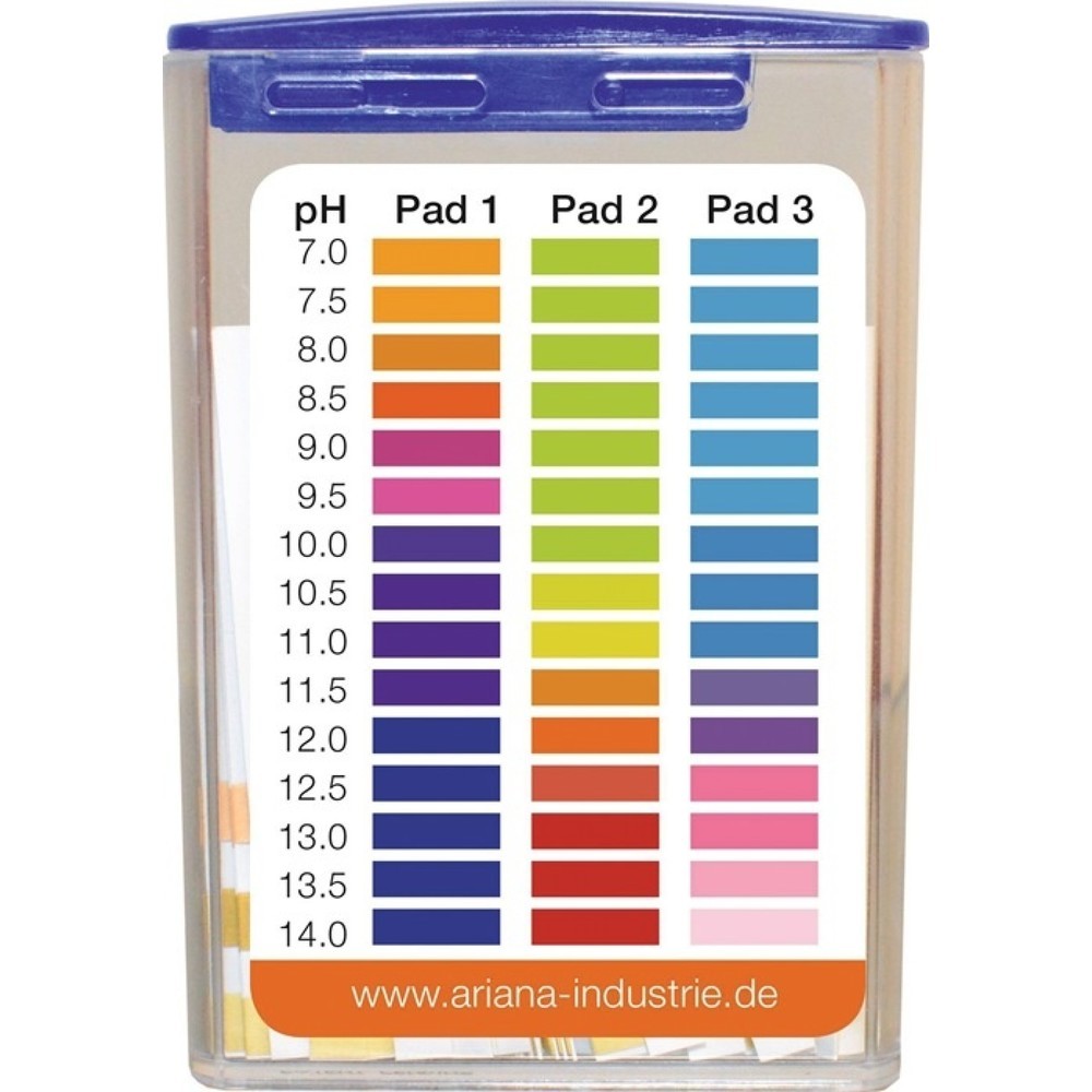 N° de l'image du produit 1 : ARIANA Bandelettes de mesure TRGS 611, 7,0-14,0° dH, valeur ph, boîte, 100 pcs.