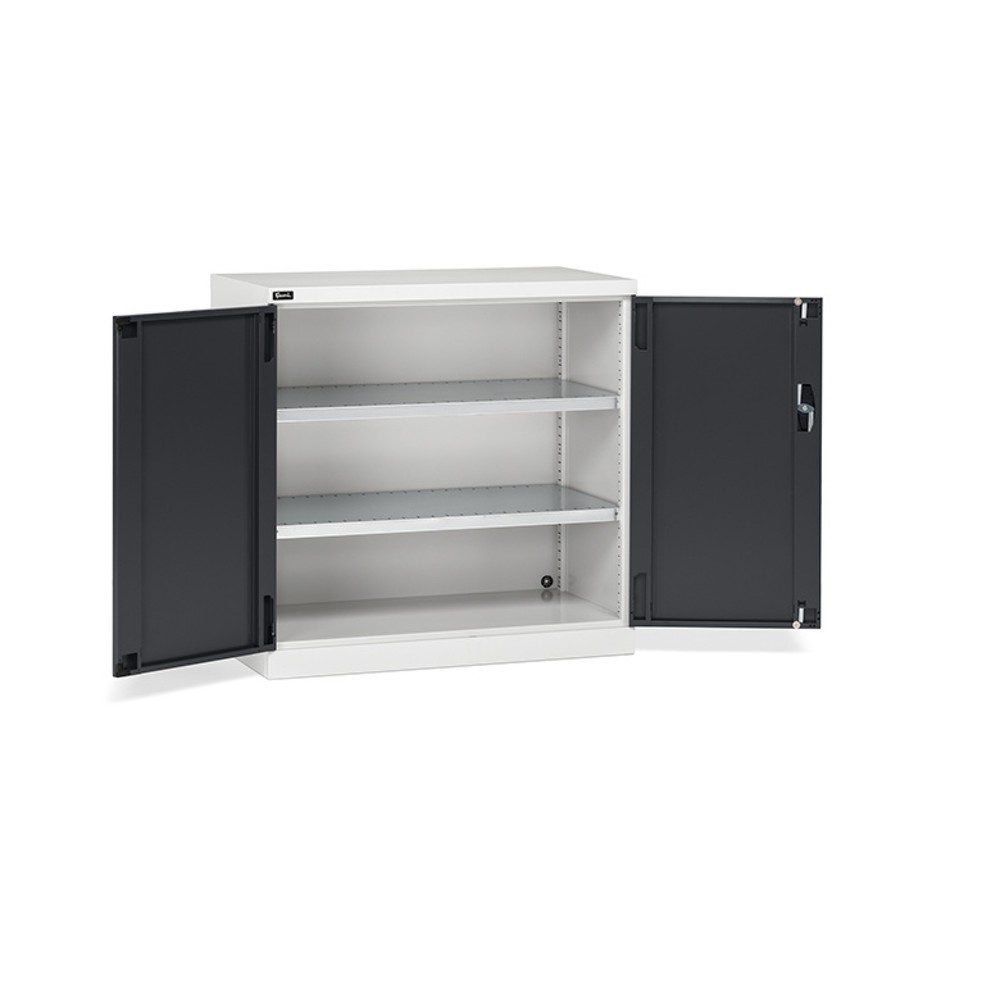 Immagine del prodotto n. 1: Armadio con ante a battente Fami PERFOM, 2 ripiani, AxLxP 1.000 x 1.023 x 555 mm, grigio chiaro, antracite
