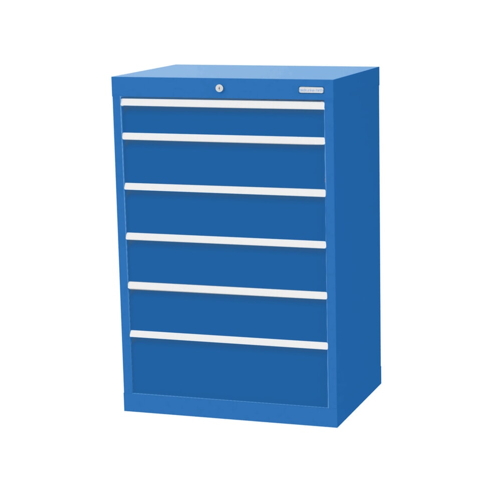 Imagen del producto: Armario con cajones Bedrunka+Hirth Profi, cajones 1x100 + 4x150 + 1x200 mm, H x A x F 1.019 x 680 x 500 mm, azul luminoso, azul luminoso