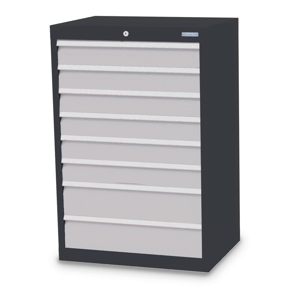Imagen del producto: Armario con cajones Bedrunka+Hirth Profi, cajones 6x100+ 2x150 mm, H x A x F 1.019 x 680 x 500 mm, gris antracita, gris luminoso