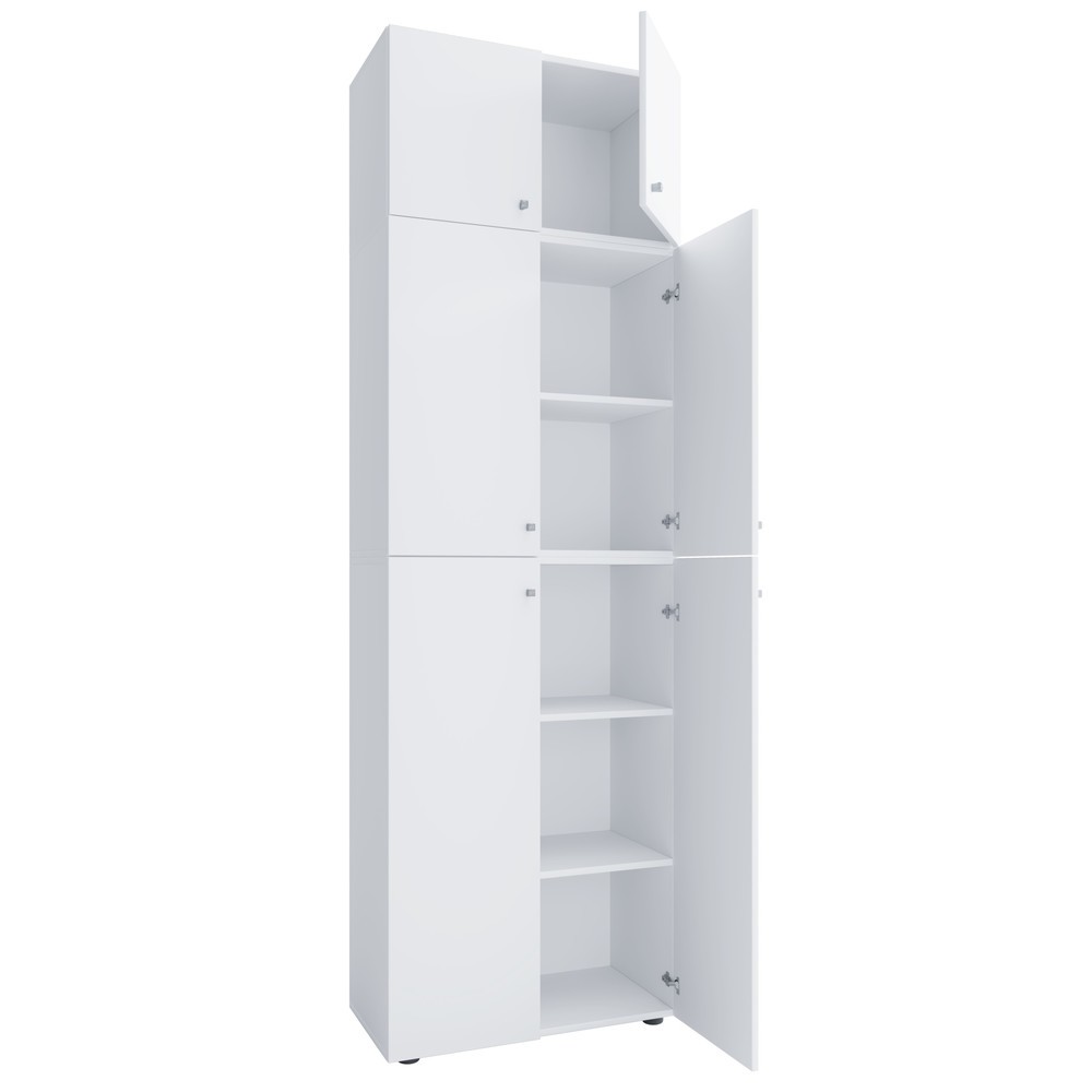 Imagen del producto: Armario ropero VCM Lona XXL con puertas batientes, con módulo superior, blanco