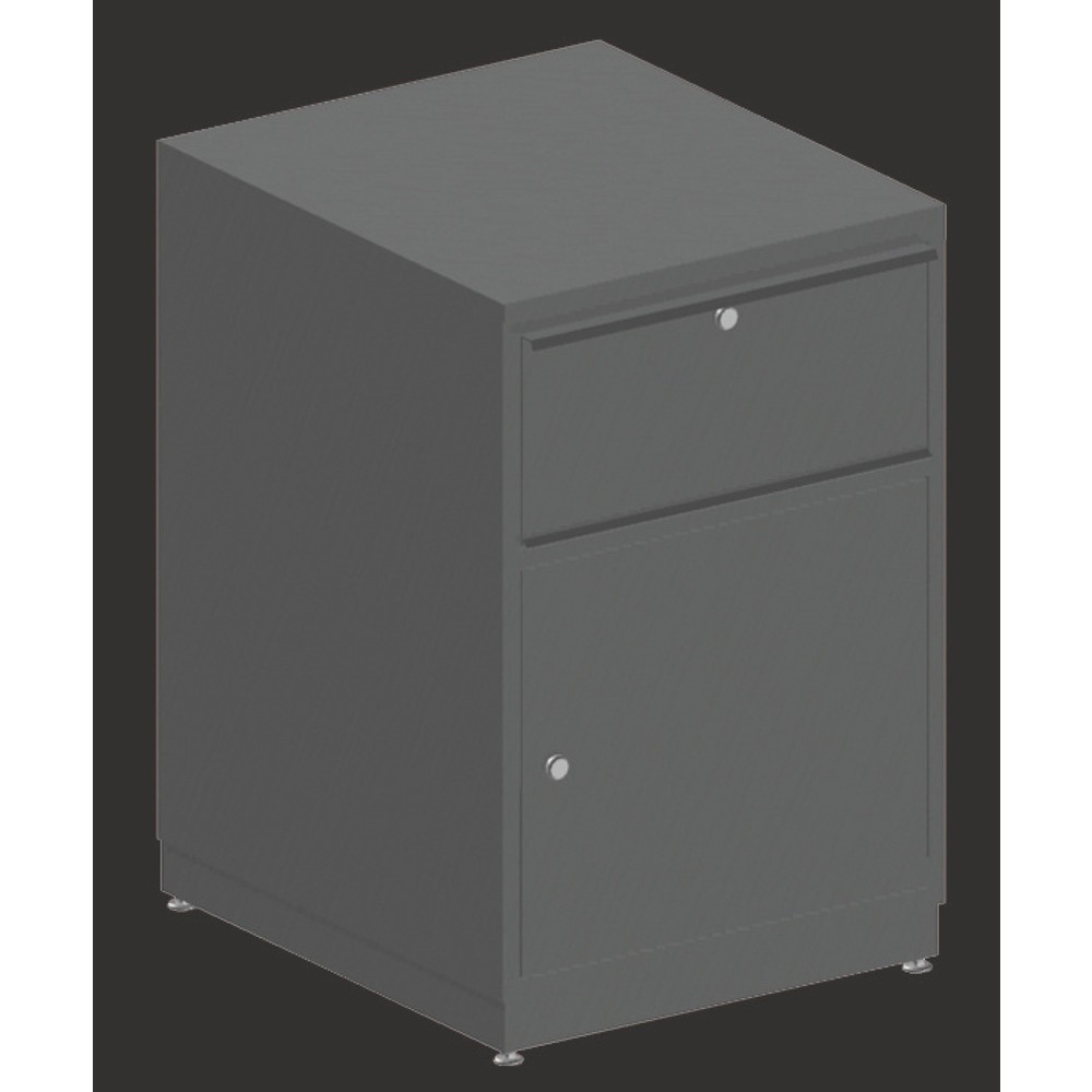 Número de imagen del producto 2: Armario con cajones para el Rocholz sistema de mesa de embalaje, 1 cajón, 1 puerta