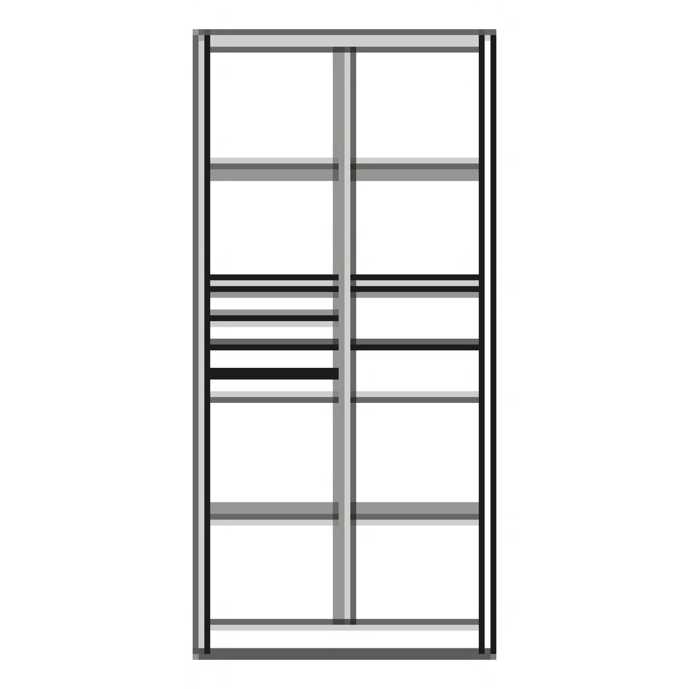 N° de l'image du produit 10 : Armoire à outils C+P, tiroirs 4 x 86 + 2 x 174 mm, 6 tablettes, largeur 930 mm, gris anthracite, rouge rubis
