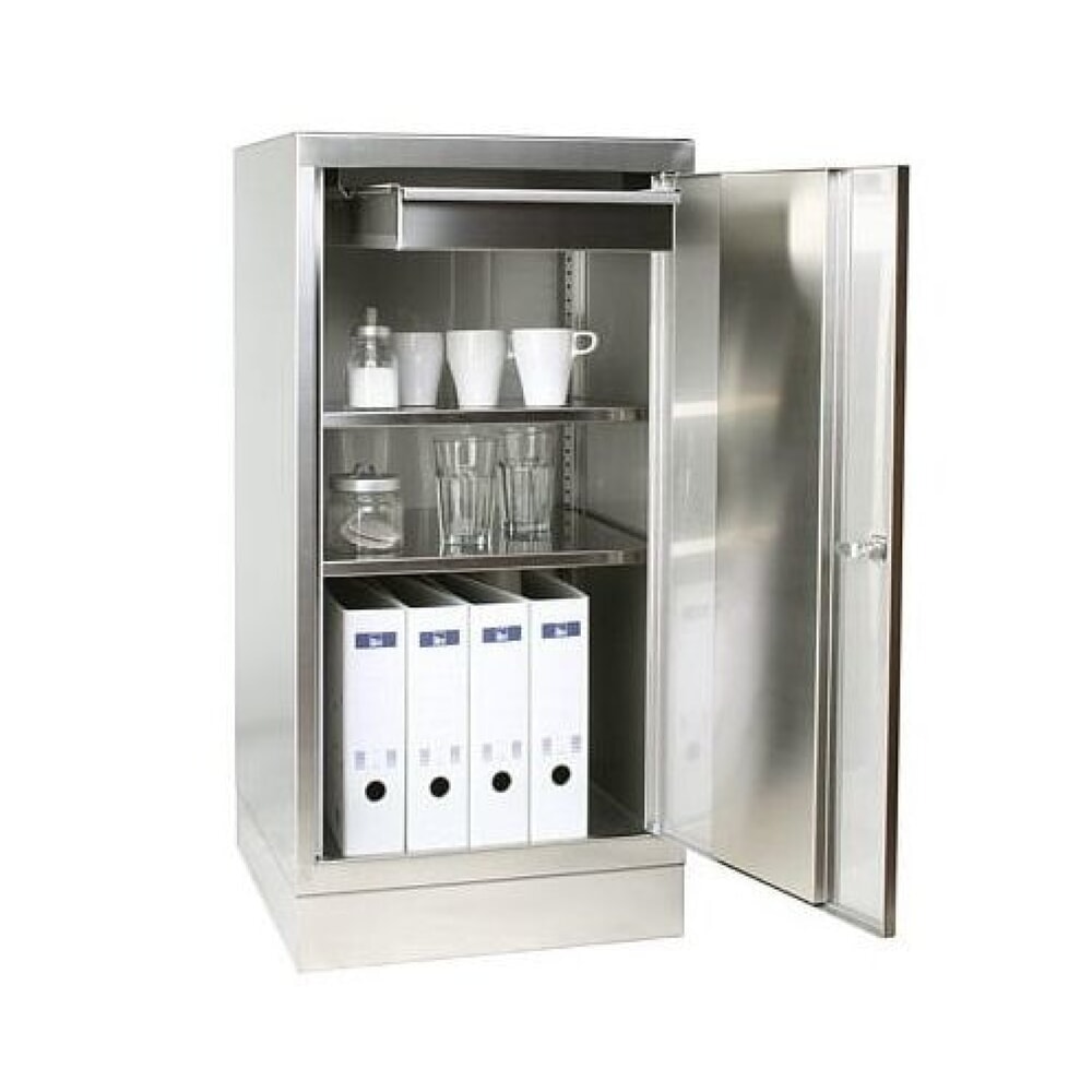 Illustration du produit: Armoire à outils en acier inoxydable, 2 tablettes, H x l x P 1 050 x 500 x 500 mm