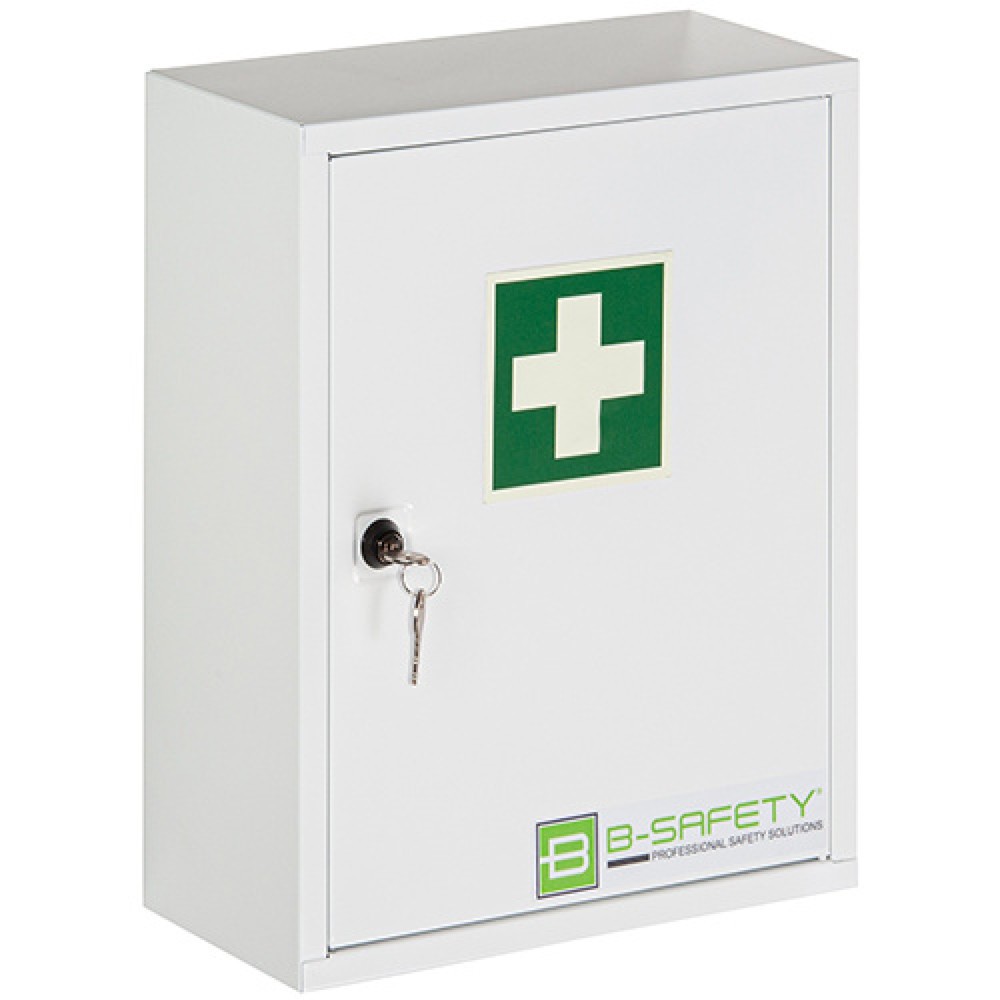 Illustration du produit: Armoire à pharmacie B-Safety STANDARD, avec remplissage ÖNORM Z 1020-1