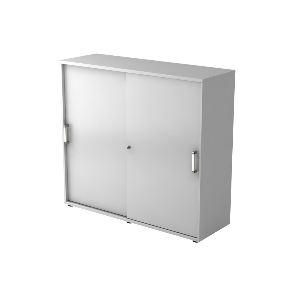 Illustration du produit: Armoire à portes coulissantes Hammerbacher 3OH 120 cm CE gris/gris