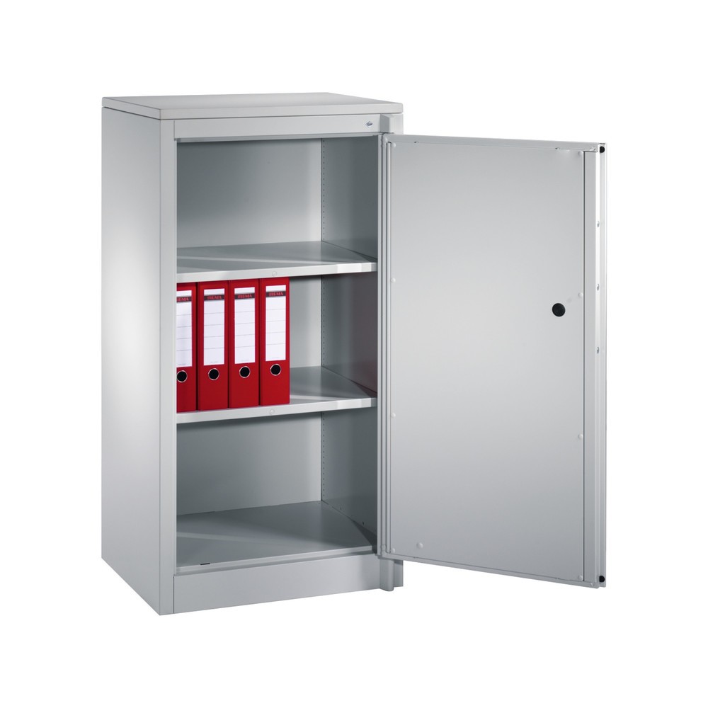N° de l'image du produit 3 : Armoire à portes battantes de sécurité C+P, 3 niveaux, H x l x P 1 226 x 650 x 500 mm, gris clair/gris clair, Gris clair