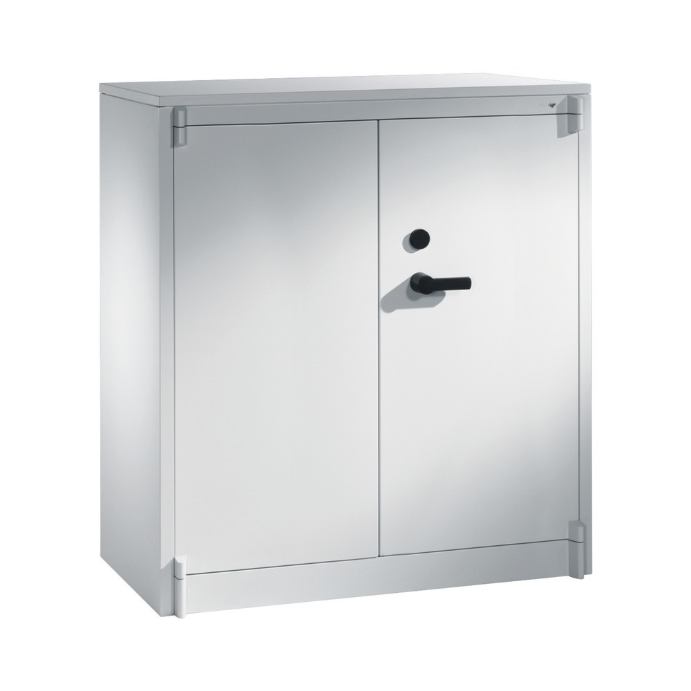 Illustration du produit: Armoire à portes battantes de sécurité C+P, 3 niveaux, H x l x P 1 226 x 1 200 x 500 mm, gris clair/gris clair, Gris clair