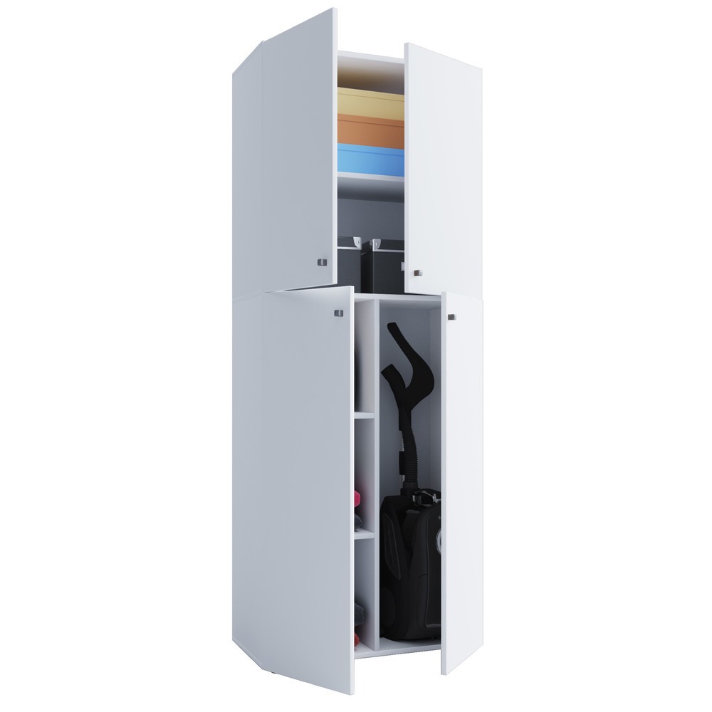 Illustration du produit: VCM armoire à produits de nettoyage Lona, blanche