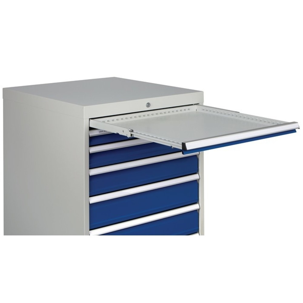 N° de l'image du produit 4 : Armoire à tiroirs, gris clair / gris anthracite, 6 tiroirs, H 1 019xL 705xP 736 mm, extension totale