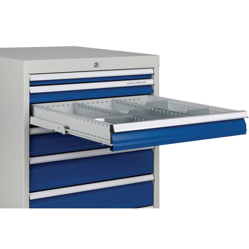 N° de l'image du produit 6 : Armoire à tiroirs, gris clair / gris anthracite, 6 tiroirs, H 1 019xL 705xP 736 mm, extension totale