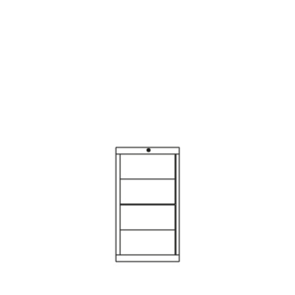 N° de l'image du produit 5 : Armoire à tiroirs légère PAVOY, guidage à coulissement, tiroirs 4 x 200 mm, largeur 500 mm, bleu clair, gris clair