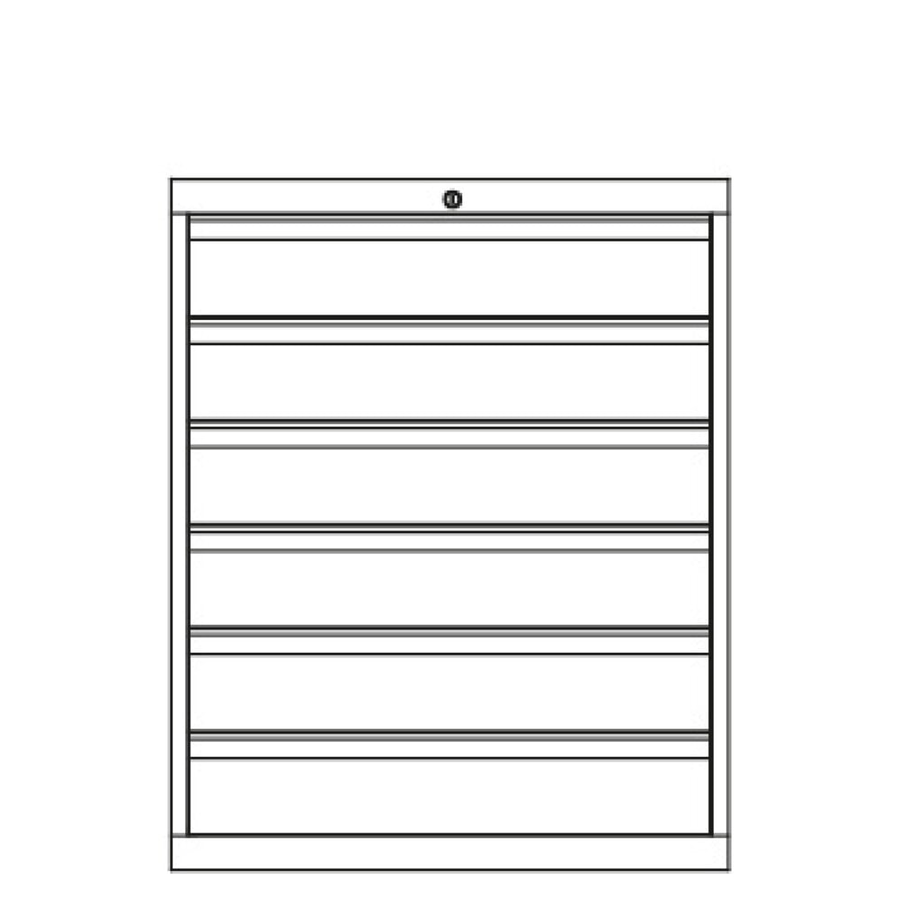 N° de l'image du produit 3 : Armoire à tiroirs PAVOY, hauteur 800 mm, tiroirs 4 x 75 mm + 4 x 100 mm, largeur 1 023 mm, gris clair, gris anthracite