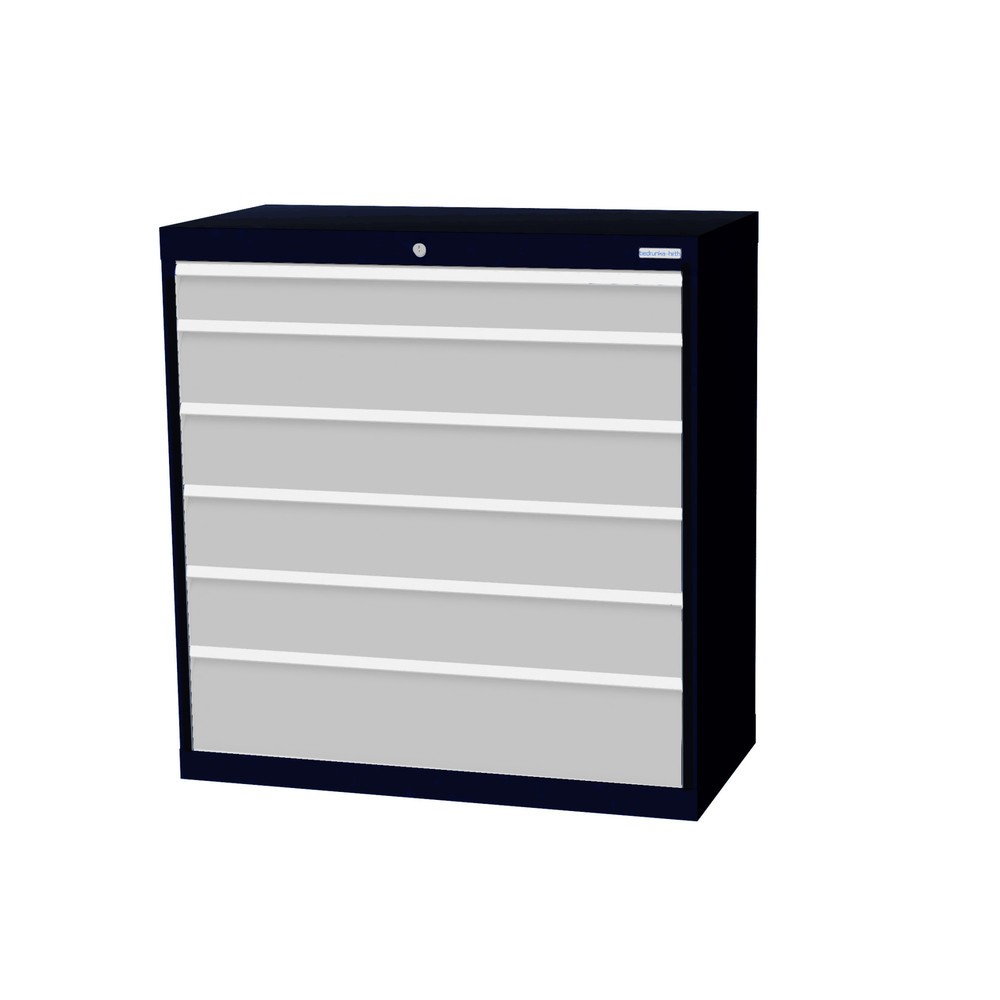 Illustration du produit: Armoire à tiroirs Profi, tiroirs de 1 x 100 + 4 x 150 + 1 x 200 mm, H x l x P 1 019 x 980 x 500 mm Bedrunka+Hirth, gris anthracite, gris clair
