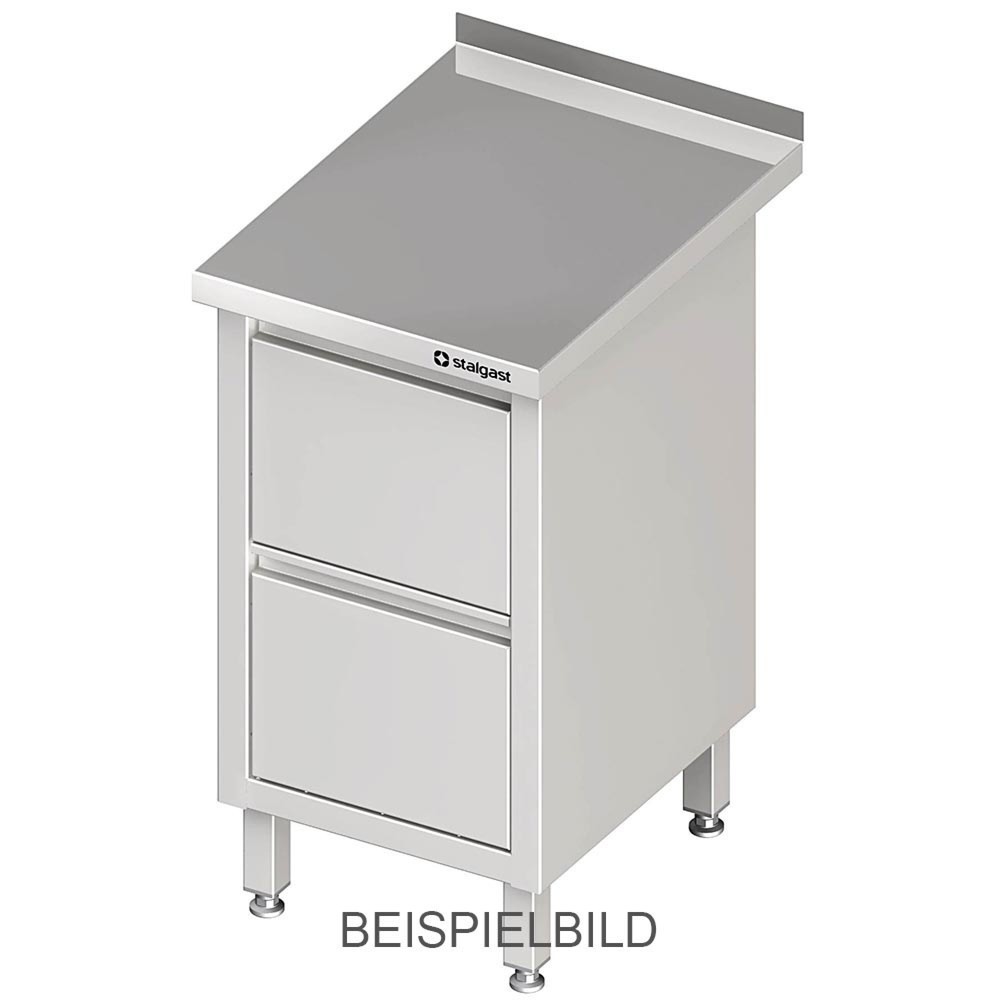 Illustration du produit: Armoire à tiroirs Stalgast avec 2 tiroirs, 450x600x850 mm, sans rebord, soudée