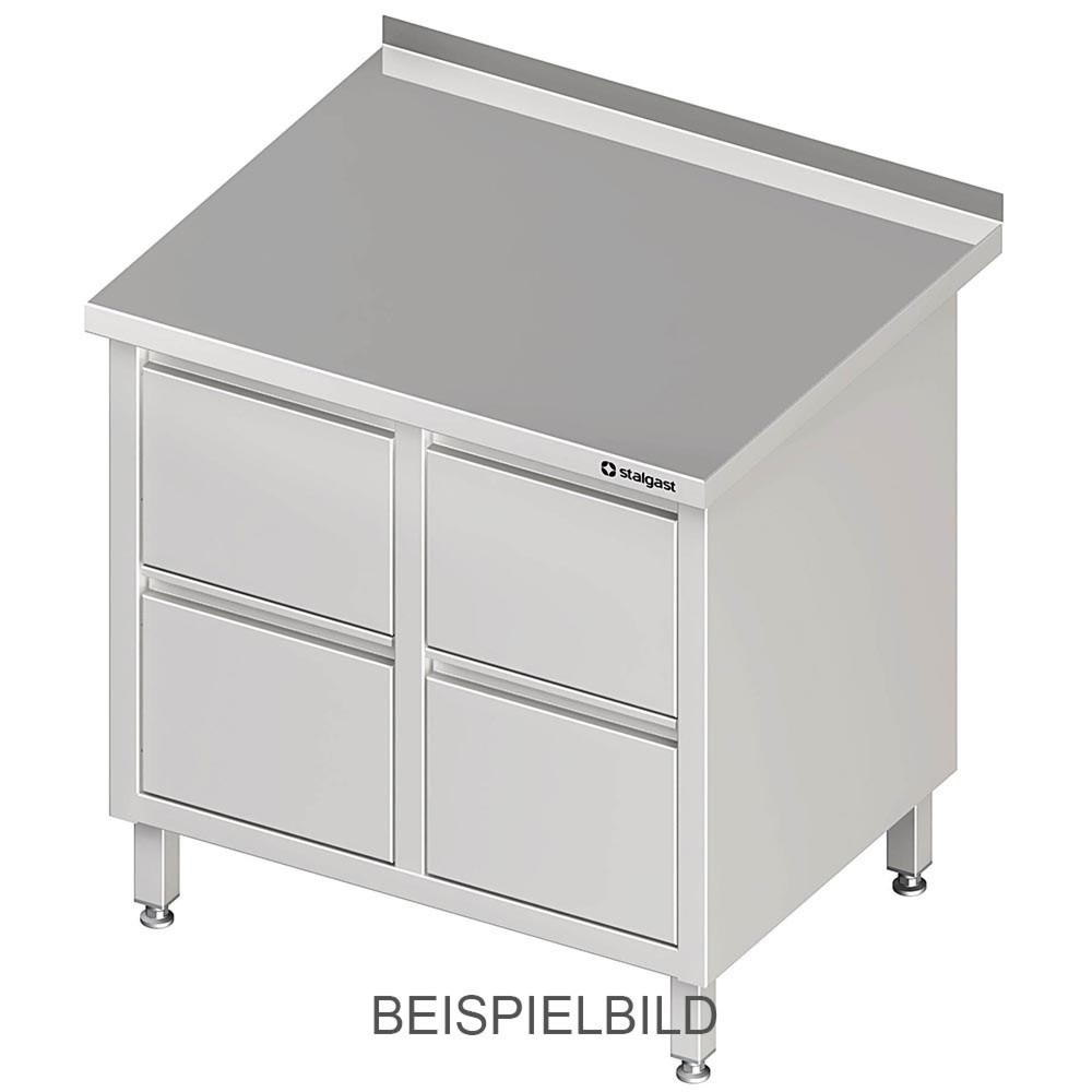 Illustration du produit: Armoire à tiroirs Stalgast avec 2x2 tiroirs, 840x600x850 mm, sans rebord, soudée