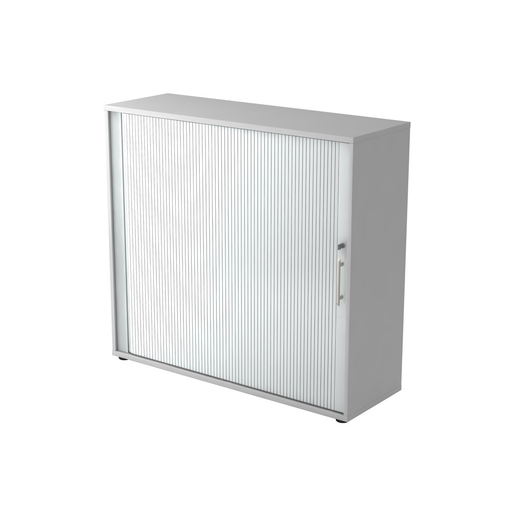 Illustration du produit: Armoire à volet roulant Hammerbacher hor. 3OH 120 cm RE gris/argenté