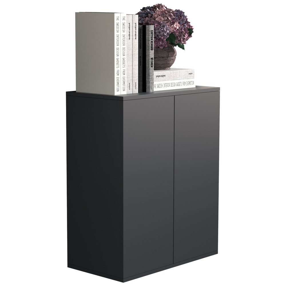 N° de l'image du produit 1 : VCM Armoire Dalosa 2 compartiments, anthracite