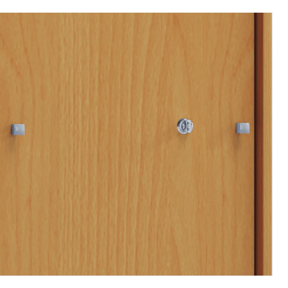 N° de l'image du produit 3 : Lona Armoire de bureau avec portes coulissantes, 3 compartiments, hêtre, 1 110 x 700 x 400 mm