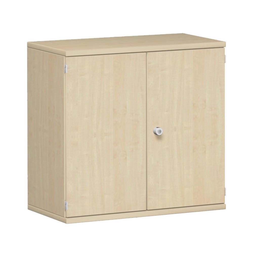 Illustration du produit: Armoire de bureau Profi, 2 hauteurs de classeurs, largeur 800 mm, porte battante, érable